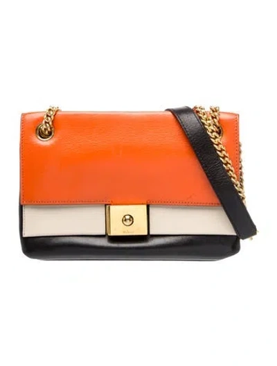 Pre-owned Mulberry Leather Shoulder Bag In Orange
