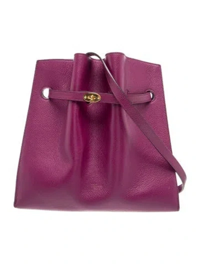 Pre-owned Mulberry Leather Shoulder Bag In Purple