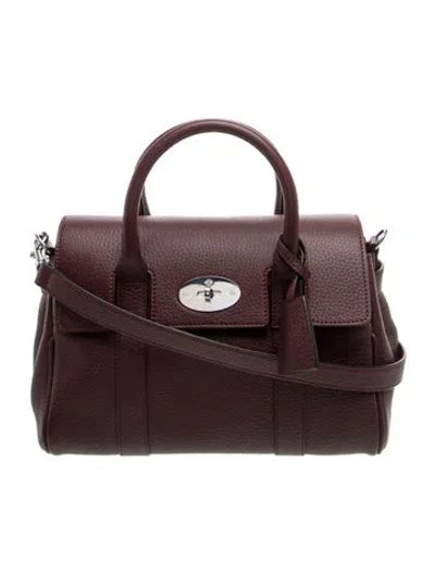 Pre-owned Mulberry Leather Shoulder Bag W/ Tags In Burgundy