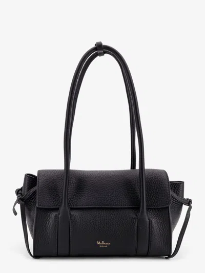 Mulberry Leather Shoulder Bag With Logo