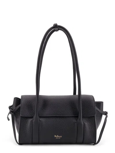 Mulberry Leather Shoulder Bag With Logo