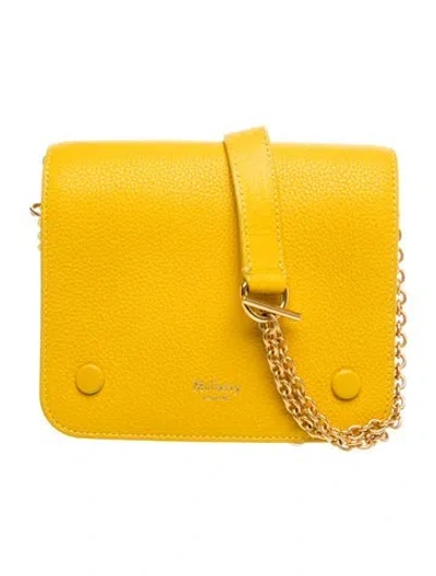 Pre-owned Mulberry Leather Shoulder Bag In Yellow