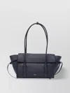 Mulberry 'small Bayswater' Black Shoulder Bag With Laminated Logo