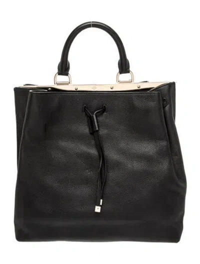 Pre-owned Mulberry Leather Top Handle Bag In Black