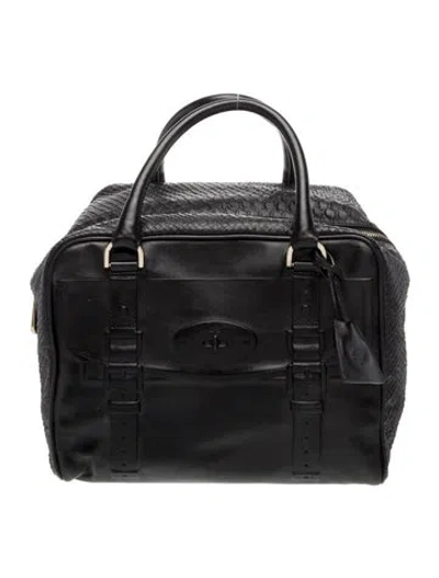 Pre-owned Mulberry Leather Top Handle Bag In Black