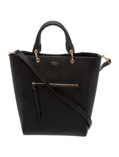Pre-owned Mulberry Leather Top Handle Bag In Black