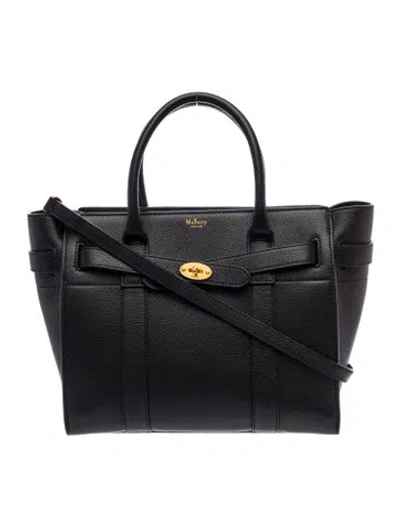 Pre-owned Mulberry Leather Top Handle Bag In Black