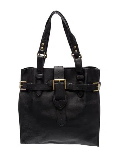 Pre-owned Mulberry Leather Top Handle Bag In Black
