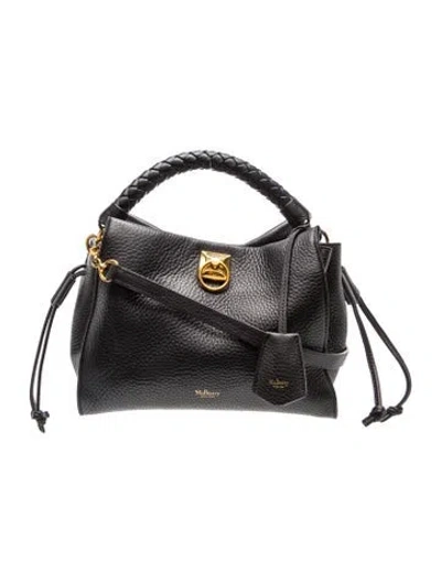 Pre-owned Mulberry Leather Top Handle Bag In Black