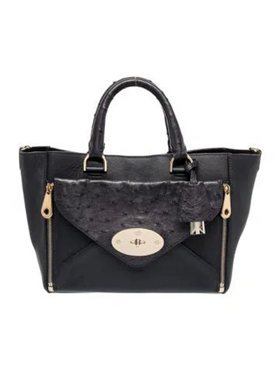 Pre-owned Mulberry Leather Top Handle Bag In Blue