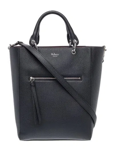 Pre-owned Mulberry Leather Top Handle Bag In Blue