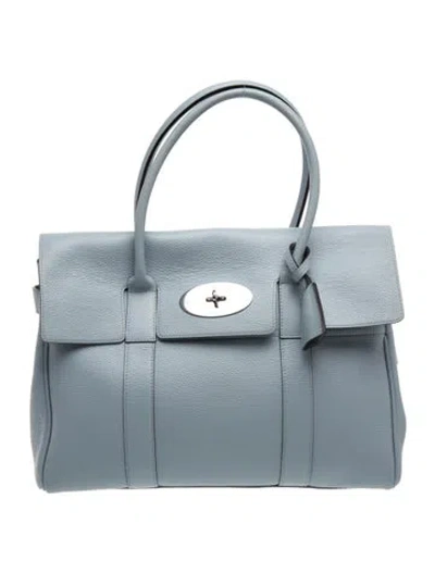 Pre-owned Mulberry Leather Top Handle Bag In Blue