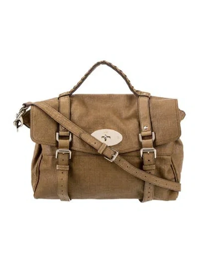 Pre-owned Mulberry Leather Top Handle Bag In Brown