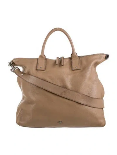 Pre-owned Mulberry Leather Top Handle Bag In Brown
