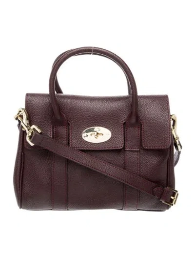 Pre-owned Mulberry Leather Top Handle Bag In Brown