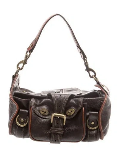 Pre-owned Mulberry Leather Top Handle Bag In Brown