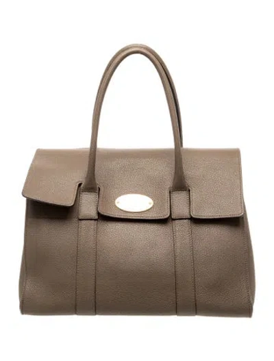 Pre-owned Mulberry Leather Top Handle Bag In Brown
