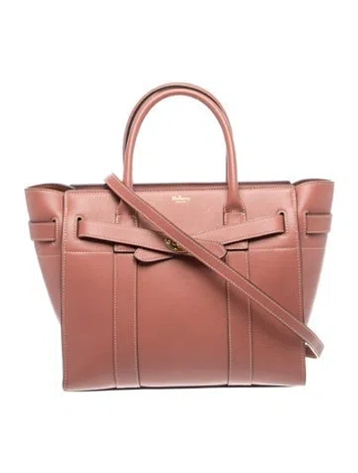Pre-owned Mulberry Leather Top Handle Bag In Brown