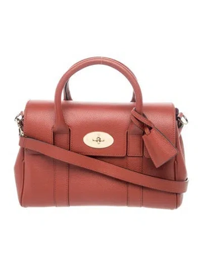 Pre-owned Mulberry Leather Top Handle Bag In Brown