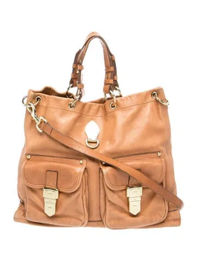 Pre-owned Mulberry Leather Top Handle Bag In Brown