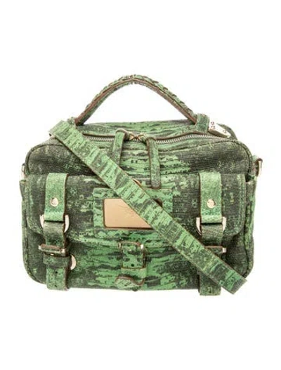 Pre-owned Mulberry Leather Top Handle Bag In Green