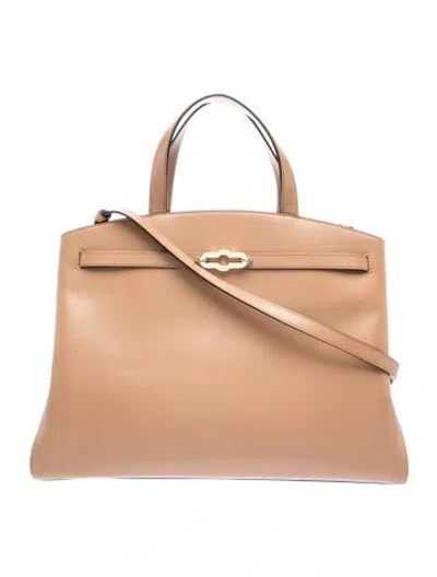 Pre-owned Mulberry Leather Top Handle Bag In Neutral