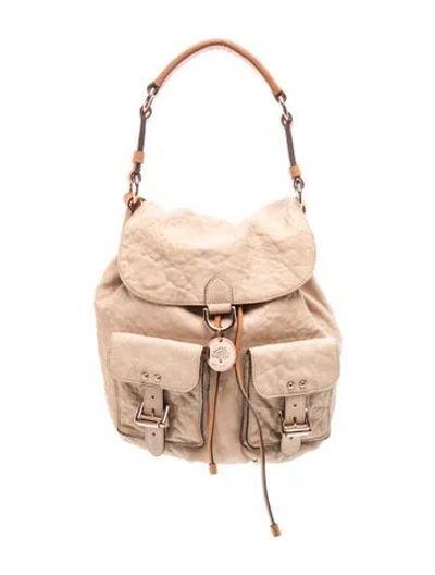 Pre-owned Mulberry Leather Top Handle Bag In Neutral