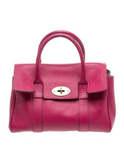 Pre-owned Mulberry Leather Top Handle Bag In Pink