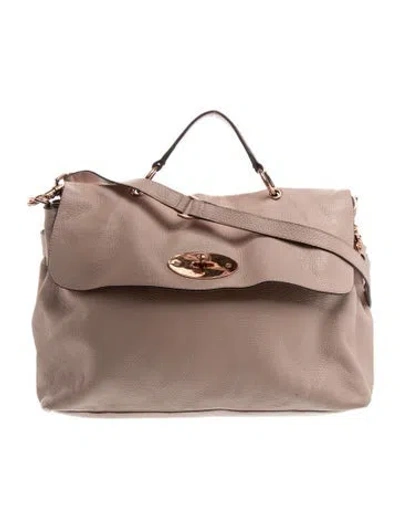 Pre-owned Mulberry Leather Top Handle Bag In Pink