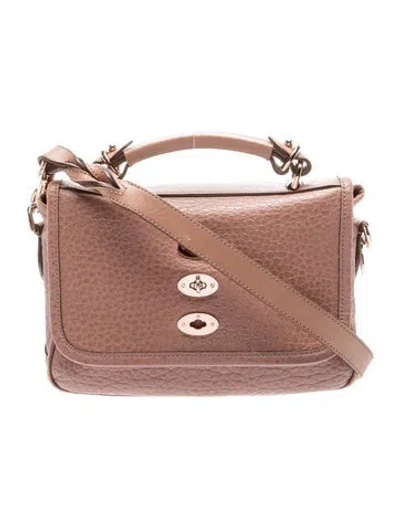 Pre-owned Mulberry Leather Top Handle Bag In Purple