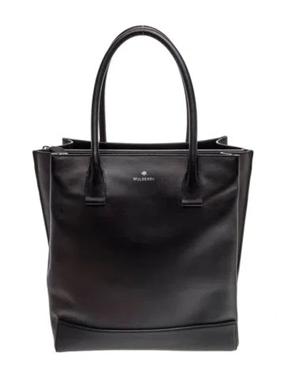 Pre-owned Mulberry Leather Tote In Black