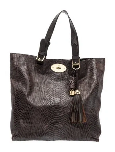 Pre-owned Mulberry Leather Tote In Brown