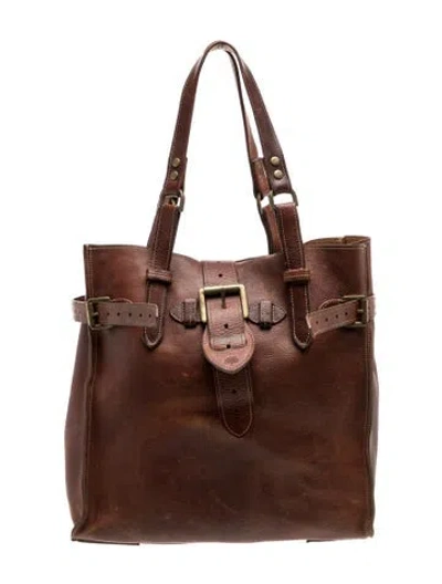 Pre-owned Mulberry Leather Tote In Brown