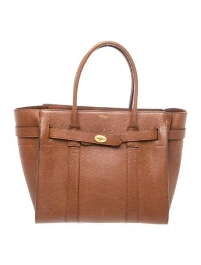 Pre-owned Mulberry Leather Tote In Brown