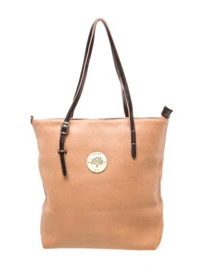 Pre-owned Mulberry Leather Tote In Neutral