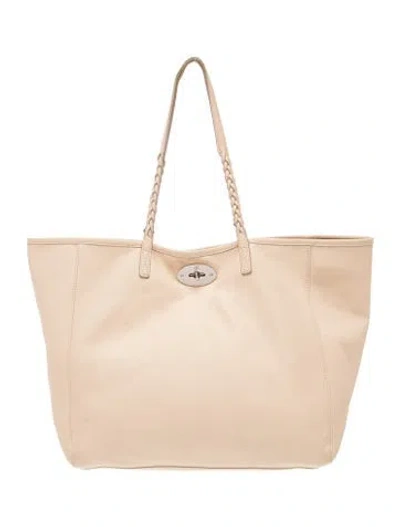 Pre-owned Mulberry Leather Tote In Neutrals