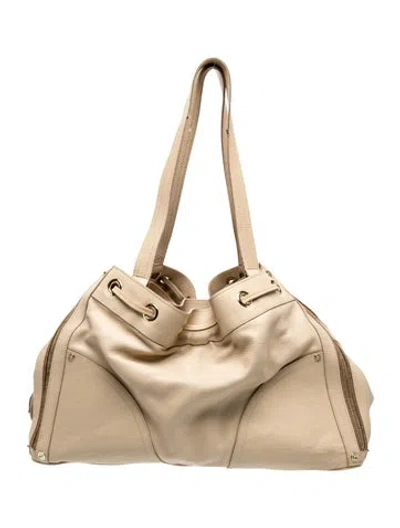 Pre-owned Mulberry Leather Tote In Neutrals