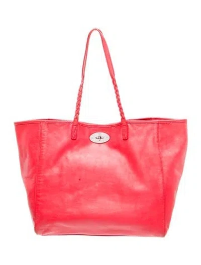 Pre-owned Mulberry Leather Tote In Red
