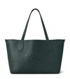 Mulberry Leather Tree Tote Bag In Green