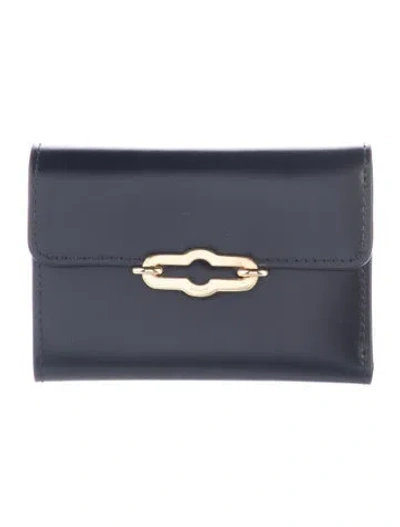 Pre-owned Mulberry Leather Trifold Wallet In Black