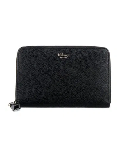 Pre-owned Mulberry Leather Wallet In Black
