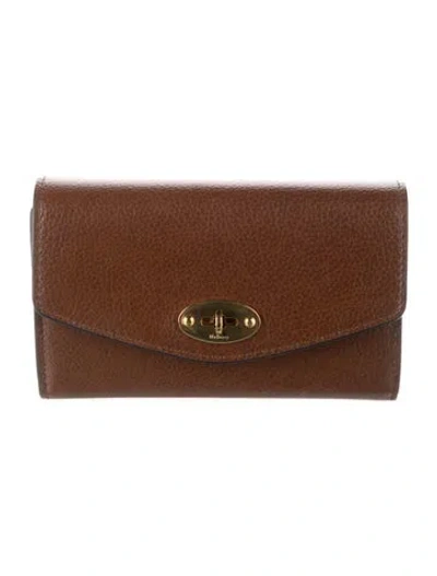 Pre-owned Mulberry Leather Wallet In Brown