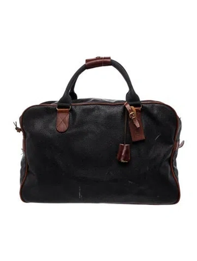 Pre-owned Mulberry Leather Weekender Bag In Black