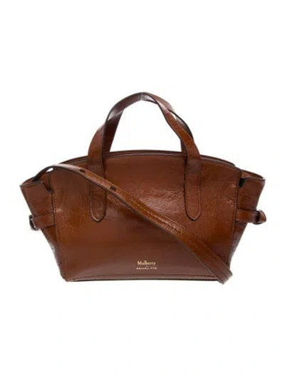 Pre-owned Mulberry Leather Weekender Bag In Brown