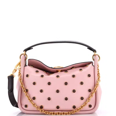 Mulberry Leighton Shoulder Bag Leather Small In Pink