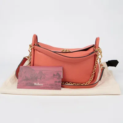 Mulberry Leighton Small Tote Shoulder Bag In Orange