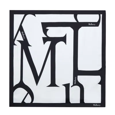 Mulberry Lettering - Eggshell-black In Multi