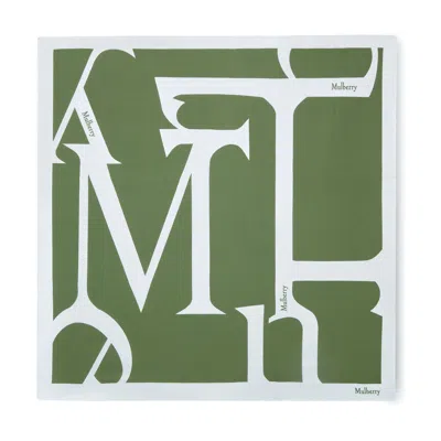 Mulberry Lettering - Fern-eggshell In Multi