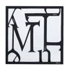 Mulberry Lettering Square In Eggshell-black