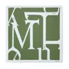 Mulberry Lettering Square In Fern-eggshell